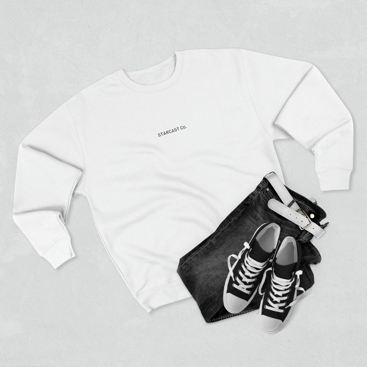Starcast Off-White Back Logo Crew