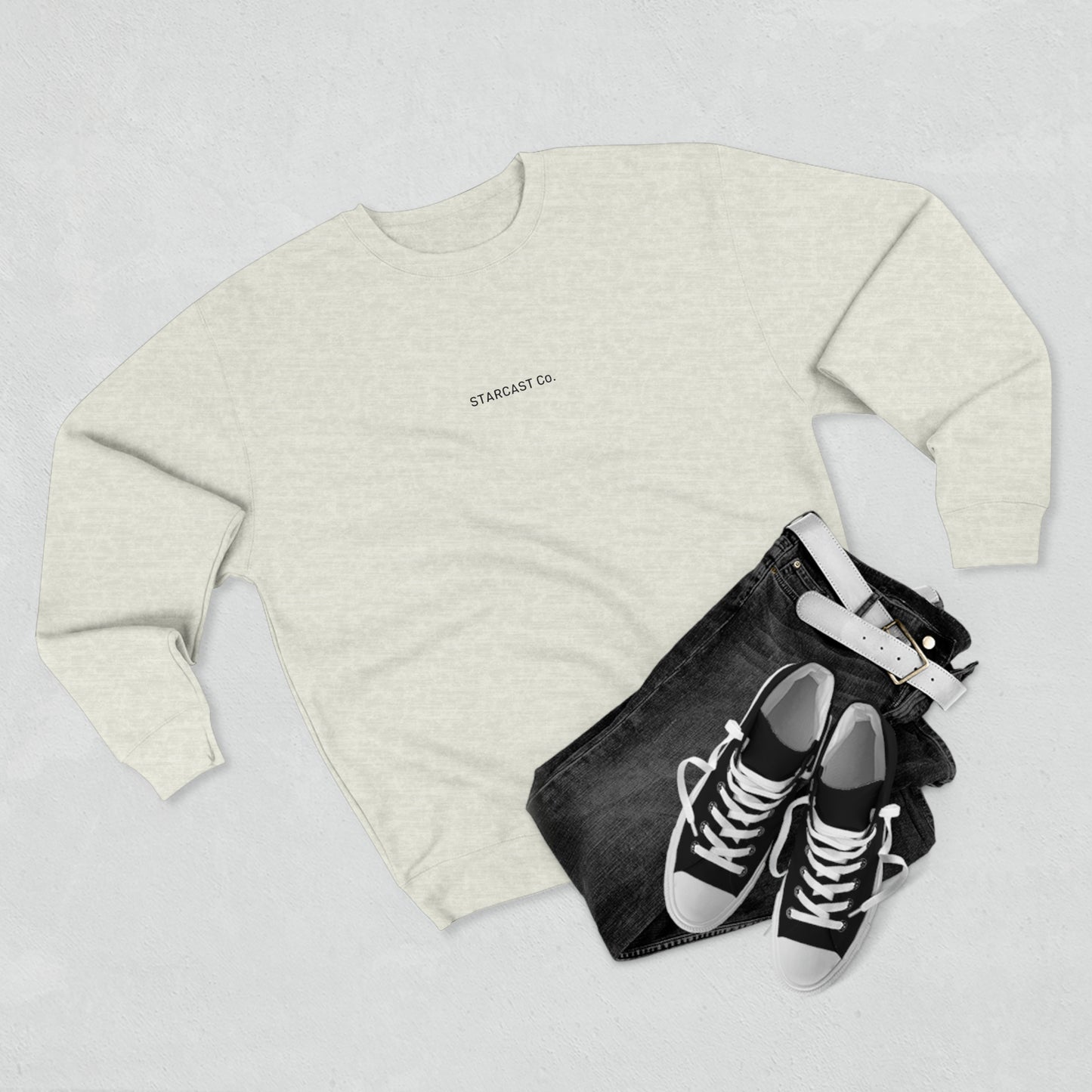 Starcast Off-White Back Logo Crew